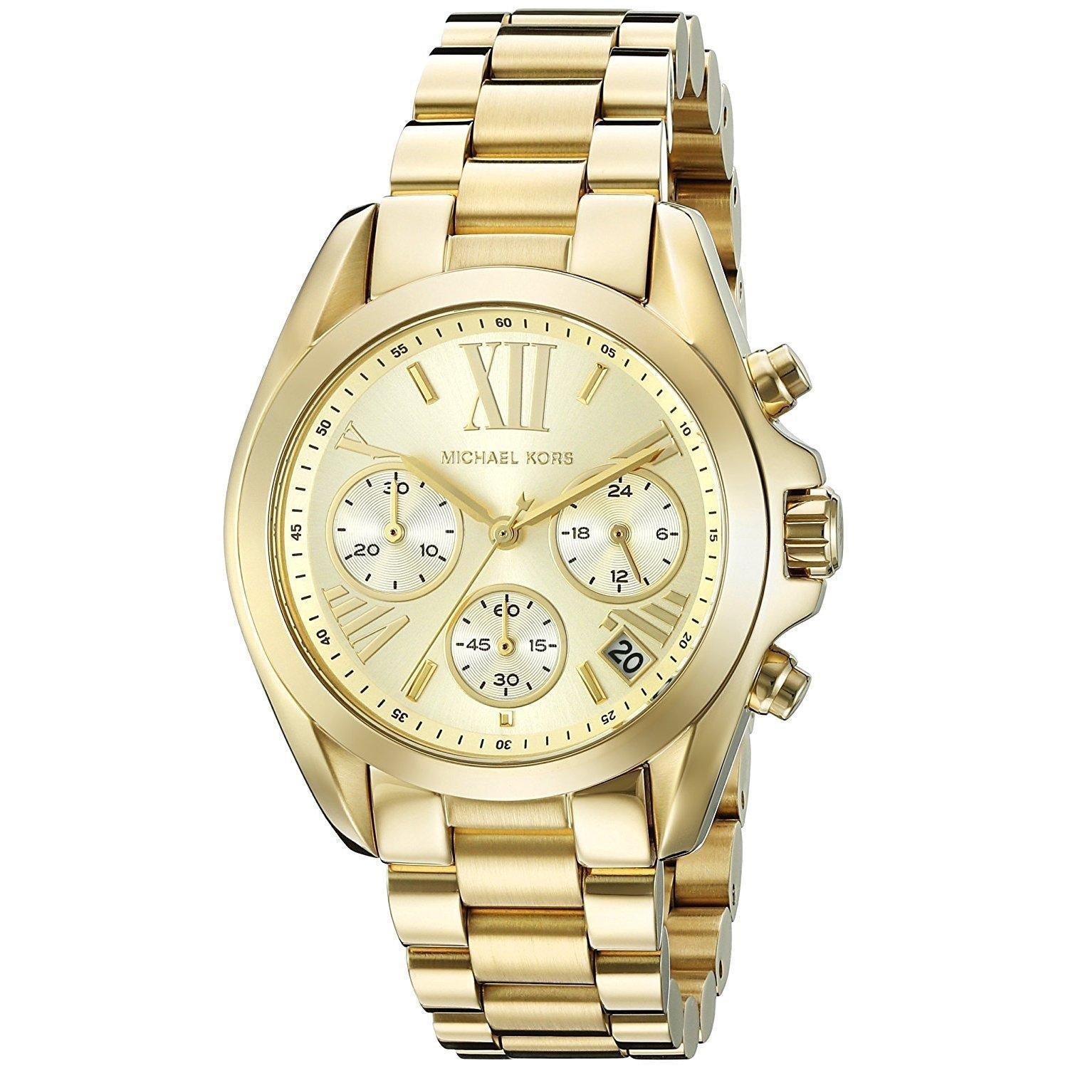 Michael Kors Bradshaw Gold Dial Gold Steel Strap Watch for Women - MK5798