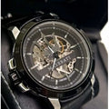 Maserati Automatic Skeleton Black Dial Black Leather Strap Watch For Men - R8821119007