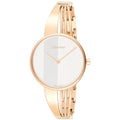 Calvin Klein Drift Silver Dial Gold Steel Strap Watch for Women - K6S2N516