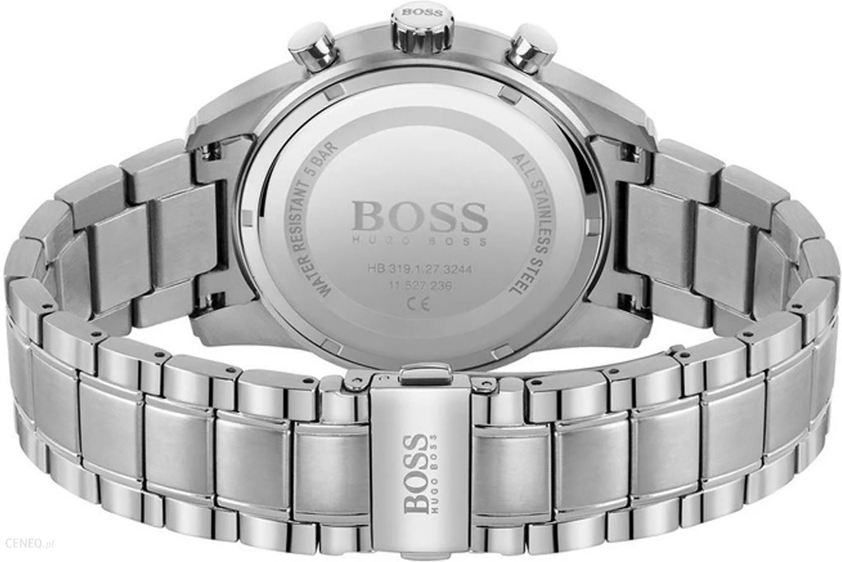 Hugo Boss Skymaster Blue Dial Silver Steel Strap Watch for Men - 1513784