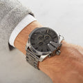 Diesel Mega Chief Chronograph Grey Dial Gunmetal Men's Watch - DZ4282