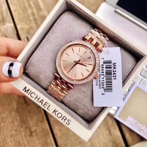 Michael Kors Darci Rose Gold Steel Strap Watch for Women - MK3431