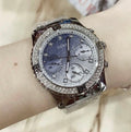 Guess Confetti Diamonds Blue Dial Silver Steel Strap Watch for Women - W0774L6