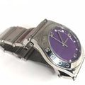 Marc Jacobs Purple Dial Silver Stainless Steel Strap Watch for Women - MBM3032