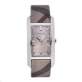 Burberry The Pioneer Grey Dial Brown Leather Strap Watch for Women - BU9504