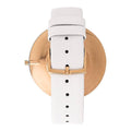 Calvin Klein Full Moon White Dial White Leather Strap Watch for Women - K8Y236L6