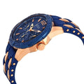 Guess Oasis Blue Dial Two Tone Steel Strap Watch for Men - W0366G6