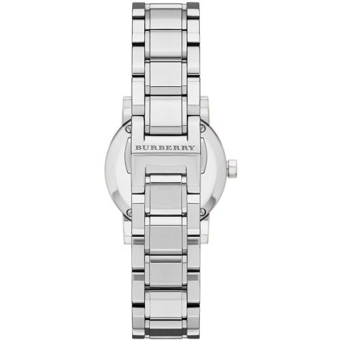 Burberry The City Diamonds Silver Dial Silver Steel Strap Watch for Women - BU9230