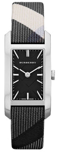 Burberry The Pioneer Black Dial Black Leather Strap Watch for Women - BU9505