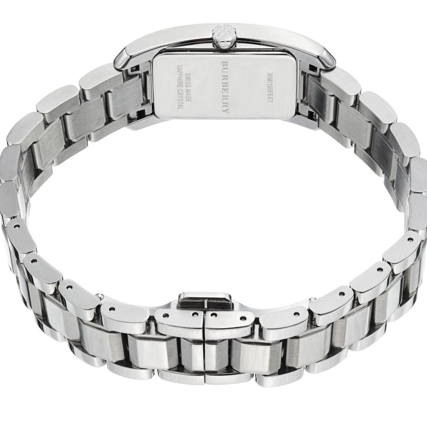 Burberry Heritage White Dial Silver Steel Strap Watch For Women - BU9600