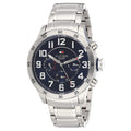 Tommy Hilfiger Trent Quartz Blue Dial Silver Steel Strap Watch for Men - 1791053