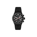 Tag Heuer Carrera Chronograph Steel & Ceramic Black Dial Black Rubber Strap Watch for Men - CBG2090.FT6145