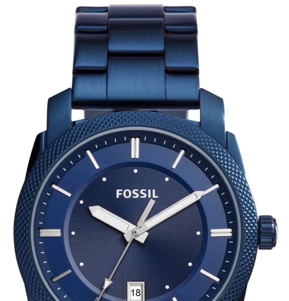 Fossil Machine Blue Dial Blue Steel Strap Watch for Men - FS5231