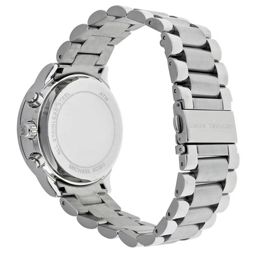 Michael Kors Brinkley Silver Dial Silver Steel Strap Watch for Women - MK6186