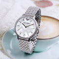 Emporio Armani Kappa Mother of Pearl Dial Silver Steel Strap Watch For Women - AR11112