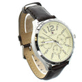 Tommy Hilfiger Gavin Chronograph White Dial Brown Leather Strap Watch for Men - 1791467