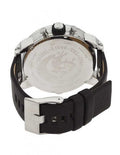 Diesel Little Daddy Black Dial Black Leather Strap Watch For Men - DZ7256