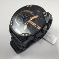 Diesel Big Daddy Black Dial Black Stainless Steel Watch For Men - DZ7312