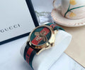 Gucci Le Marche des Merveilles Bee Motif Two Tone Dial Two Tone NATO Strap Unisex Watch - YA126487