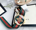 Gucci Le Marche des Merveilles Bee Motif Two Tone Dial Two Tone NATO Strap Unisex Watch - YA126487