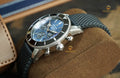 Breitling Superocean Heritage B01 Chronograph 44 Blue Dial Black Mesh Bracelet Watch for Men - AB0162121C1S1