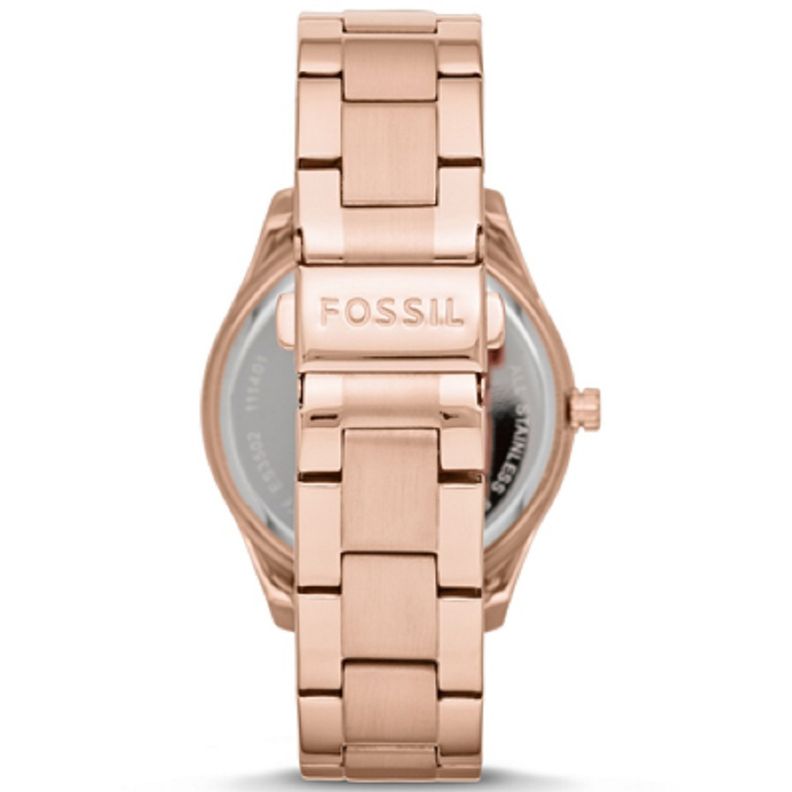 Fossil Boyfriend Multifunction Rose Gold Dial Rose Gold Steel Strap Watch for Women - ES3885