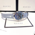 Gucci G Timeless Mother of Pearl Blue Dial Blue Leather Strap Watch For Women - YA1264124