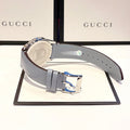 Gucci G Timeless Mother of Pearl Blue Dial Blue Leather Strap Watch For Women - YA1264124