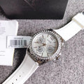 Guess Starlight Multifunction Diamonds White Dial White Rubber Strap Watch for Women - W0846L8