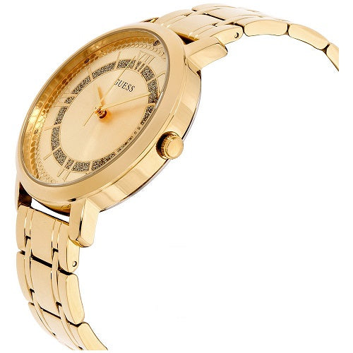 Guess Montauk Gold Dial Gold Steel Strap Watch for Women - W0933L2