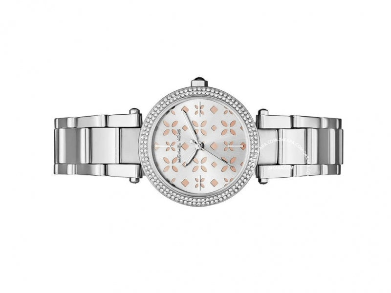 Michael Kors Parker Silver Dial Silver Stainless Steel Strap Watch for Women - MK6483