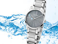 Calvin Klein City Grey Dial Silver Steel Strap Watch for Women - K2G23144