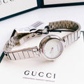 Gucci Diamantissima Quartz White Dial Silver Steel Strap Watch For Women - YA141402