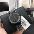 Marc Jacobs Tether Black Transparent Dial Black Stainless Steel Strap Watch for Women - MBM3415