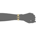 Michael Kors Catlin Black Dial Gold Steel Strap Watch for Women - MK3338