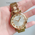 Michael Kors Norie Gold Dial Gold Steel Strap Watch for Women - MK3560