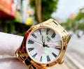 Tissot T Wave Mother of Pearl Dial Rose Gold Steel Strap Watch For Women - T112.210.33.113.00