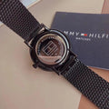 Tommy Hilfiger Brooklyn Black Dial Black Mesh Bracelet Watch for Men - 1791507