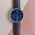 Tommy Hilfiger Cooper Blue Dial Brown Leather Strap Watch for Men - 1791508