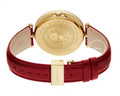 Versace Palazzo Empire Red Dial Red Leather Strap Watch for Women - VCO120017