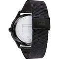 Tommy Hilfiger Spencer Skeleton Black Dial Black Mesh Bracelet Watch for Men - 1791644