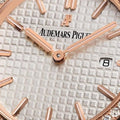 Audemars Piguet Royal Oak Quartz Diamonds White Dial Two Tone Steel Strap Watch for Women - 67651SR.ZZ.1261SR.01