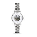 Emporio Armani Meccanico Mother of Pearl Dial Silver Steel Strap Watch For Women - AR1991