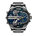 Diesel Big Daddy 2.0 Blue Dial Grey Stainless Steel Watch For Men - DZ7331