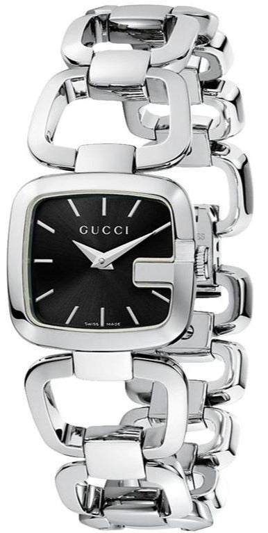 Gucci G Gucci Black Dial Stainless Steel Watch For Women - YA125510