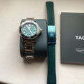 Tag Heuer Aquaracer Professional 300 Automatic Diamonds Green Dial Silver Steel Strap Watch for Women - WBP231K.BA0618