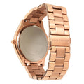 Michael Kors Slim Runway Brown Dial Rose Gold Stainless Steel Strap Watch for Women - MK3181