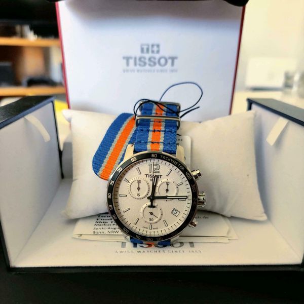 Tissot Quickster Chronograph NBA New York Kicks Watch For Men - T095.417.17.037.06