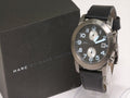 Marc Jacobs Larry Black Dial Black Leather Strap Watch for Men - MBM5054