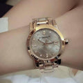 Burberry The City Diamonds Rose Gold Dial Rose Gold Steel Watch for Women - BU9126